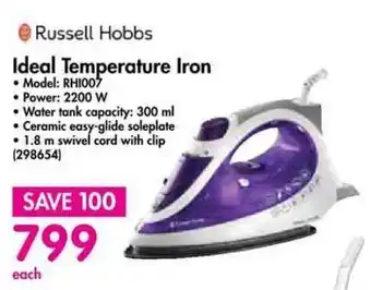 Makro Russell Hobbs Ideal Temperature Iron offer