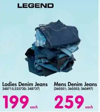 Legend Mens Denim Jeans