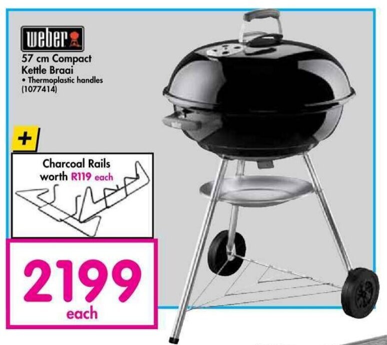 er 57cm Compact Kettle Braai offer at Makro