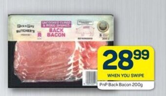 Pick n Pay PnP Back Bacon 200g offer