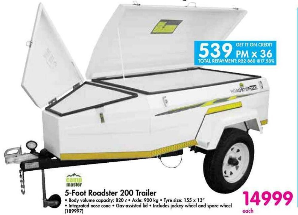 5-Foot Roadster 200 Trailer offer at Makro