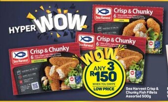 Pick n Pay Sea Harvest Crisp & Chunky Fish Fillets Assorted 500g offer