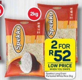 Pick n Pay Spekko Long Grain Parboiled White Rice 2kg offer