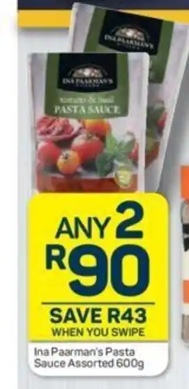 Ina Paarman's Pasta Sauce Assorted 600g