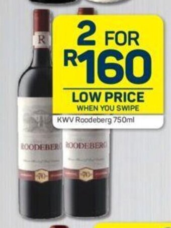 Pick n Pay KWV Roodeberg 750 ml offer
