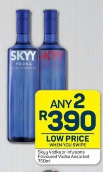 Pick n Pay Skyy Vodka or Infusions Flavoured Vodka Assorted 750 ml offer