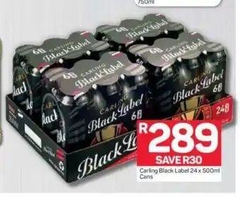 Pick n Pay Carling Black Label 24 x 500 ml Cans offer