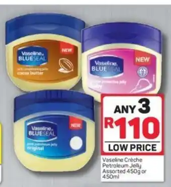Vaseline Creche Petroleum Jelly Assorted 450g or 450 ml