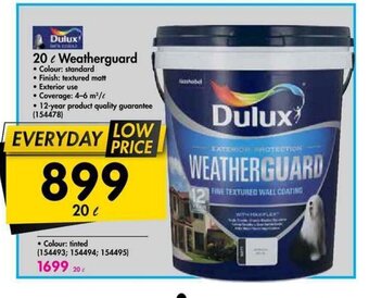 Dulux 20L Weatherguard