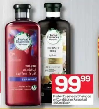 Pick n Pay Herbal Essences Shampoo or Conditioner Assorted 400 ml each offer