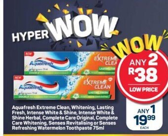 Pick n Pay Aquafresh Toothpaste 75 ml offer