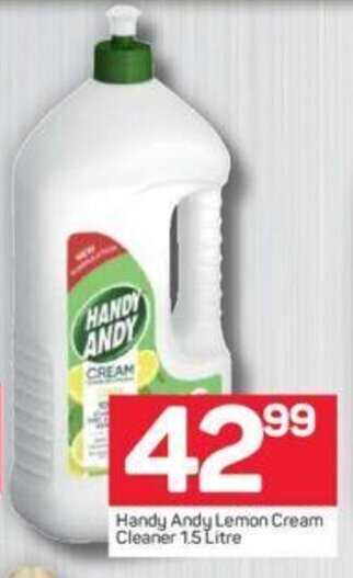 Pick n Pay Handy Andy Lemon Cream Cleaner 1.5 Litre offer