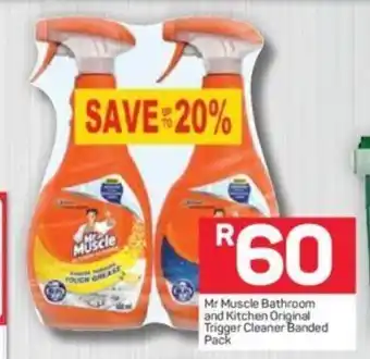 Pick n Pay Mr Muscle Bathroom and Kitchen Original Trigger Cleaner Banded Pack offer