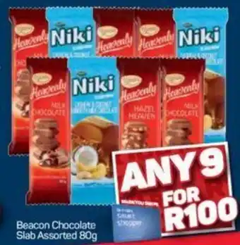 Pick n Pay Beacon Chocolate Slab Assorted 80g offer