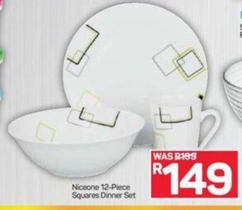 Pick n Pay Niceone 12-Piece Squares Dinner Set offer