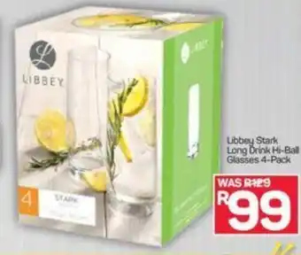 Libbey Stark Long Drink Hi-Ball Glasses 4-Pack