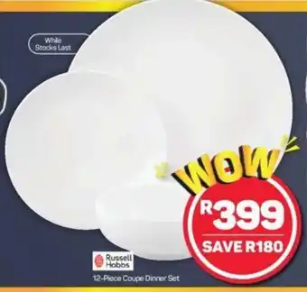 Pick n Pay Russell Hobbs 12-Piece Coupe DInner Set offer
