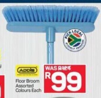 Pick n Pay Addis Floor Broom Assorted Colours Each offer