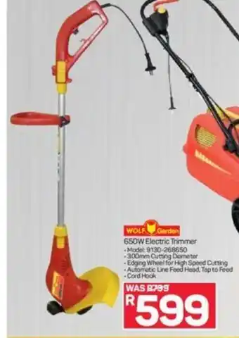 Pick n Pay Wolf Garden 650 W Electric Trimmer offer