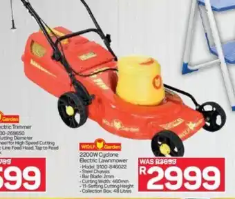 Pick n Pay Wolf Cyclone Electric Lawnmower offer