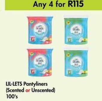 Makro Lil-Lets Pantyliners 100's offer