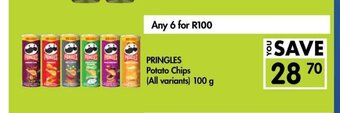 Makro Pringles Potato Chips 100g offer