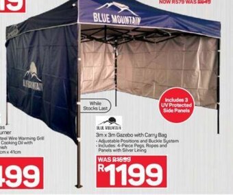 Pick n Pay Blue Mountain 3m x 3m Gazebo with Carry Bag offer