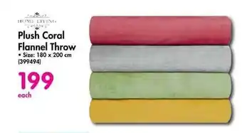 Makro Plush Coral Flannel Throw 180x200cm offer