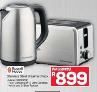 Pick n Pay Russell Hobbs Stainless Steel Breakfast Pack offer