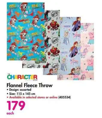 Flannel Fleece Throw 115x145cm