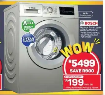 Pick n Pay Bosch 7kg Inox Front Loader offer