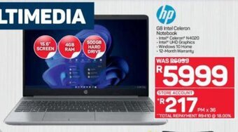Pick n Pay Hp - G8 Intel Celeron Notebook offer