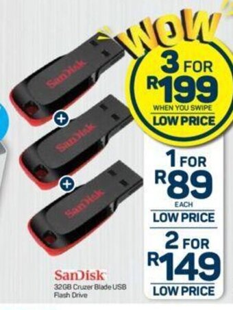 Pick n Pay Sandisk 32GB Cruzer Blade USB Flash Drive offer