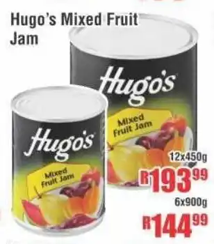 Devland Cash And Carry Hugo's Mixed Fruit Jam 12x450g offer
