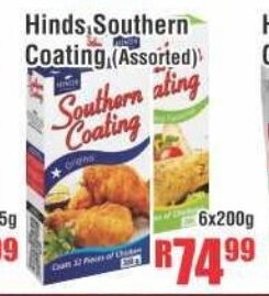 Devland Cash And Carry Hinds Southern Coating (Assorted) 6x200g offer