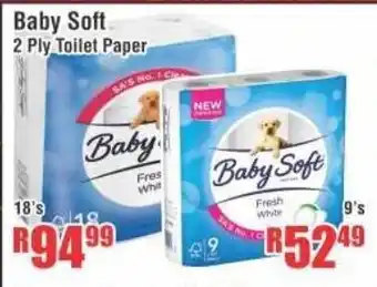 Devland Cash And Carry Babysoft 2 Ply Toilet Paper 18's offer