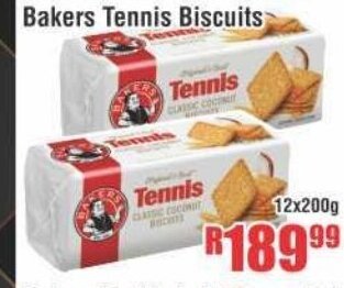 Devland Cash And Carry Bakers Tennis Biscuits 12x200g offer