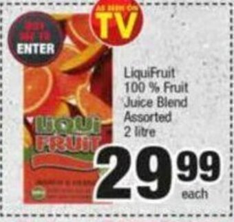 Spar Liquifruit 100% Fruit Juice Blend Assorted 2 Litre offer