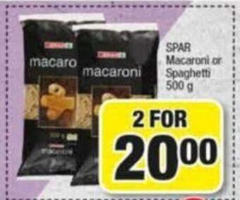 Spar Spar Macaroni or Spaghetti 500g offer