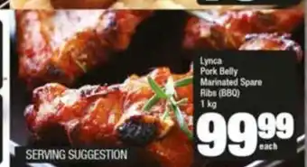 Lynca Pork Belly Marinated Spare 1kg