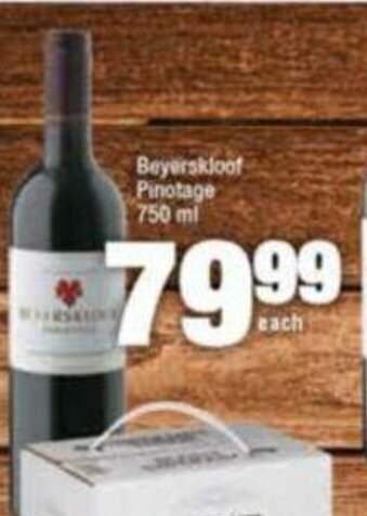 Beyerskloof Pinotage 750ml