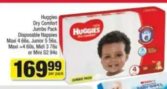 Spar Huggies Dry Comfort Jumbo Pack offer