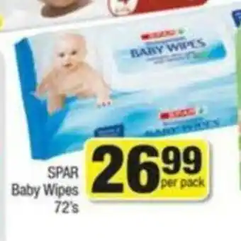 Spar Spar Baby Wipes 72's offer