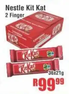 Devland Cash And Carry Nestle Kit Kat 2 Finger 36x21g offer
