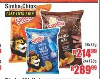 Devland Cash And Carry Simba Chips 48x36g offer