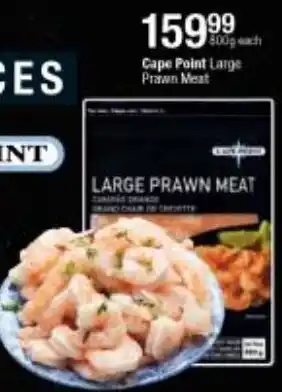 Checkers Cape Point Large Prawn Meat 300g offer