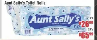 Devland Cash And Carry Aunt Sally's Toilet Rolls 10's offer