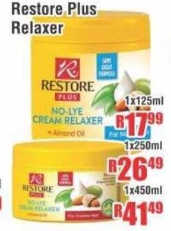 Devland Cash And Carry Restore Plus Relaxer 1x125ml offer
