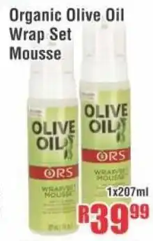 Devland Cash And Carry Organic Olive Oil Wrap Set Mousse 1x207ml offer