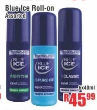 Devland Cash And Carry Blue Ice Roll-On Assorted 6x40ml offer